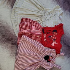 Toddler girl 3 piece disney bundle